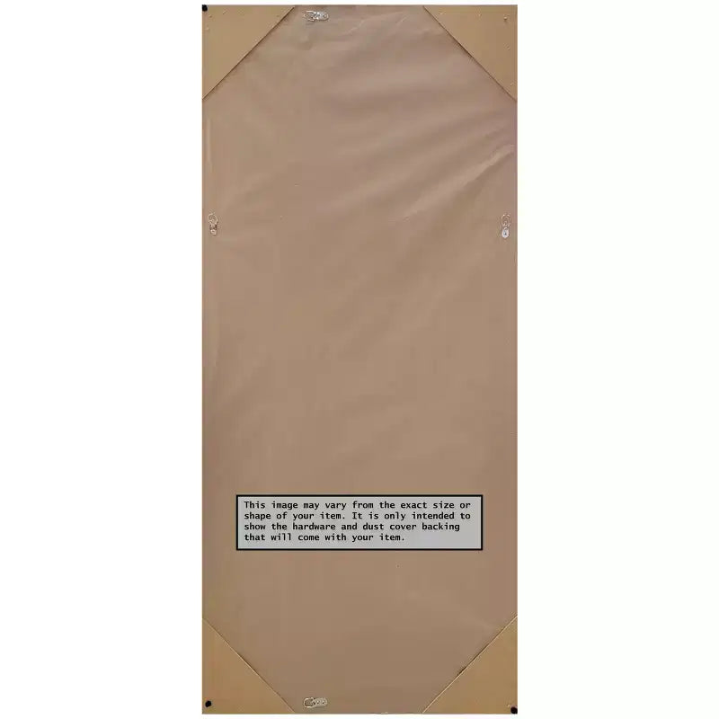 Miroir de plain-pied/inclinable encadré gris tourterelle de 30 po x 66 po - : Cadre en bois rustique, peut être fixé au mur