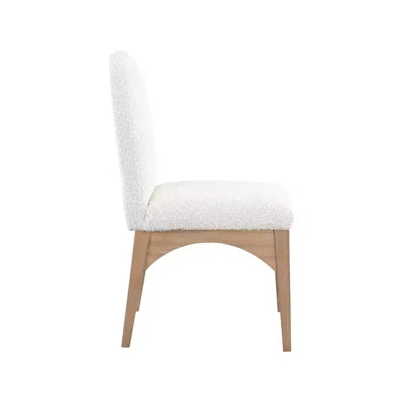 Chaise de salle à manger en tissu bouclé Waldorf