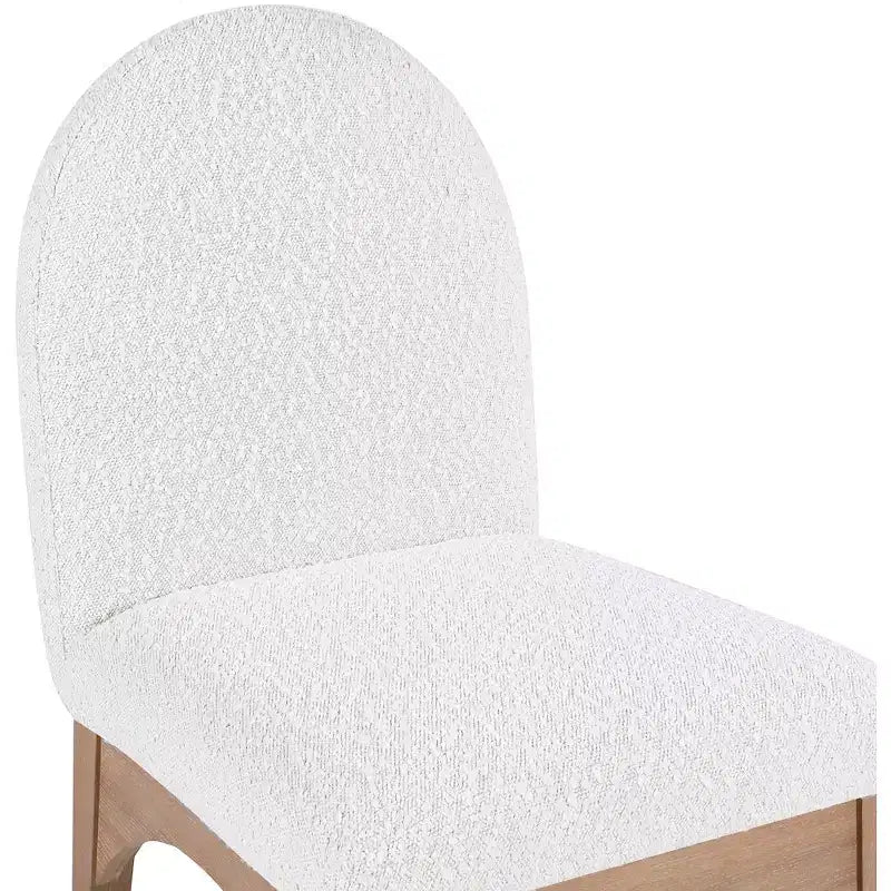 Chaise de salle à manger en tissu bouclé Waldorf