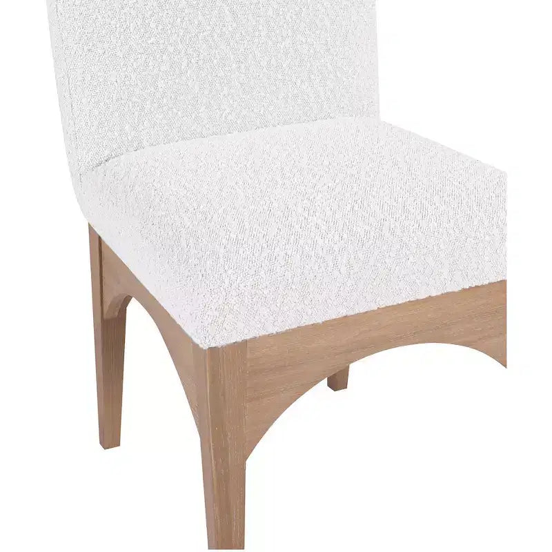 Chaise de salle à manger en tissu bouclé Waldorf
