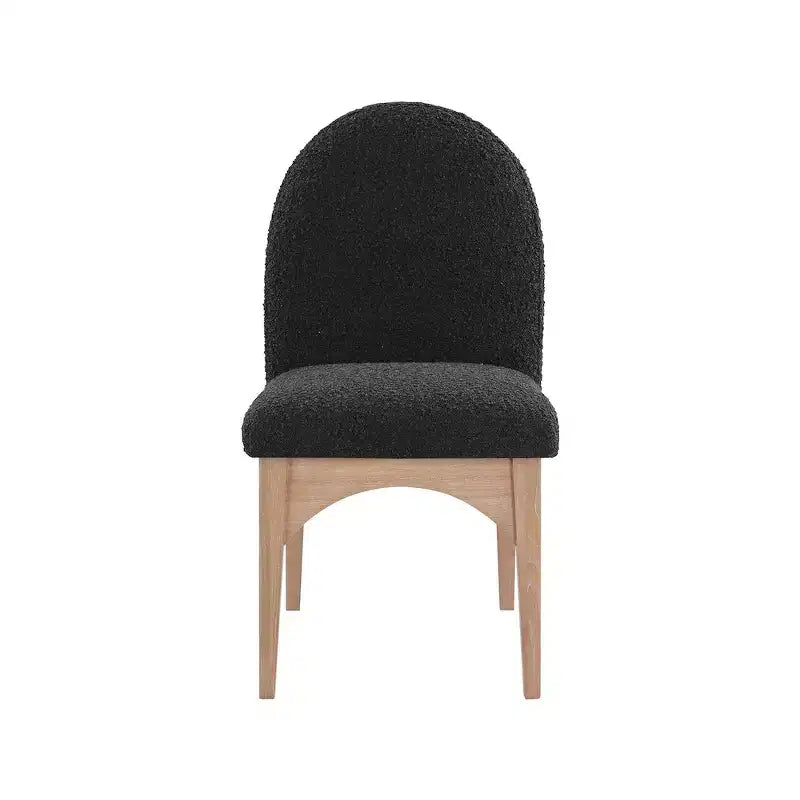 Chaise de salle à manger en tissu bouclé Waldorf