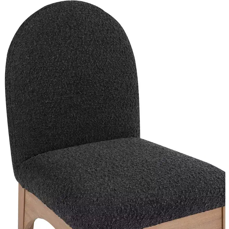 Chaise de salle à manger en tissu bouclé Waldorf