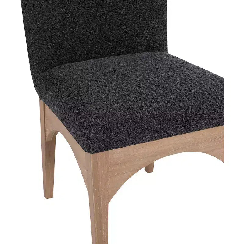 Chaise de salle à manger en tissu bouclé Waldorf