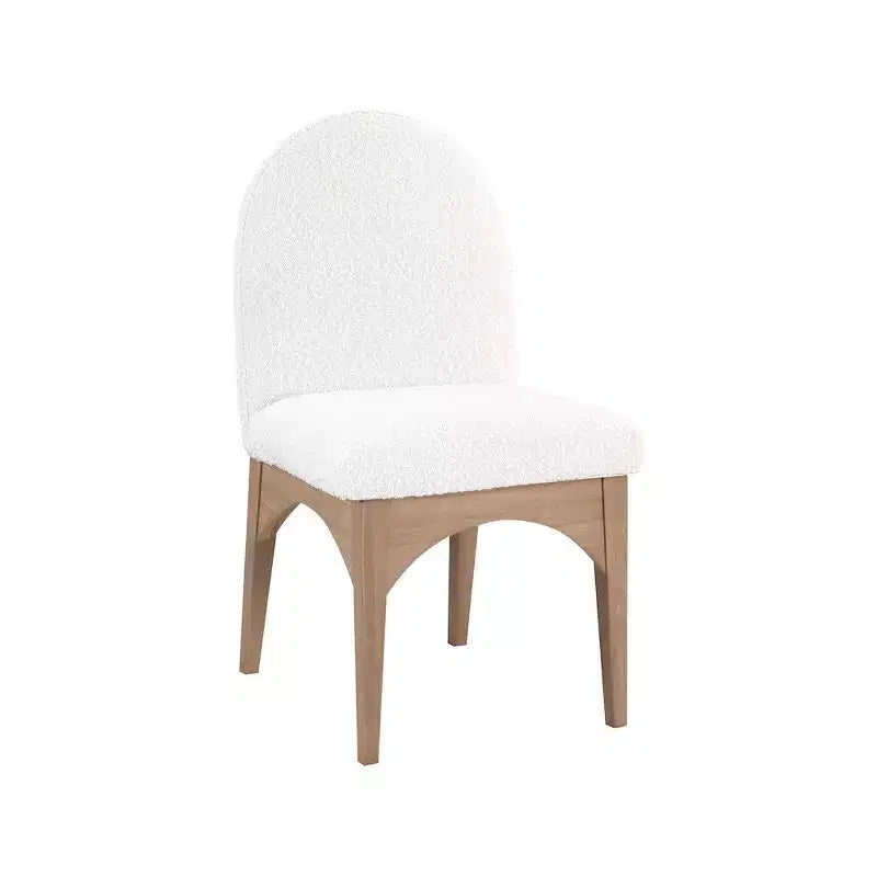 Chaise de salle à manger en tissu bouclé Waldorf
