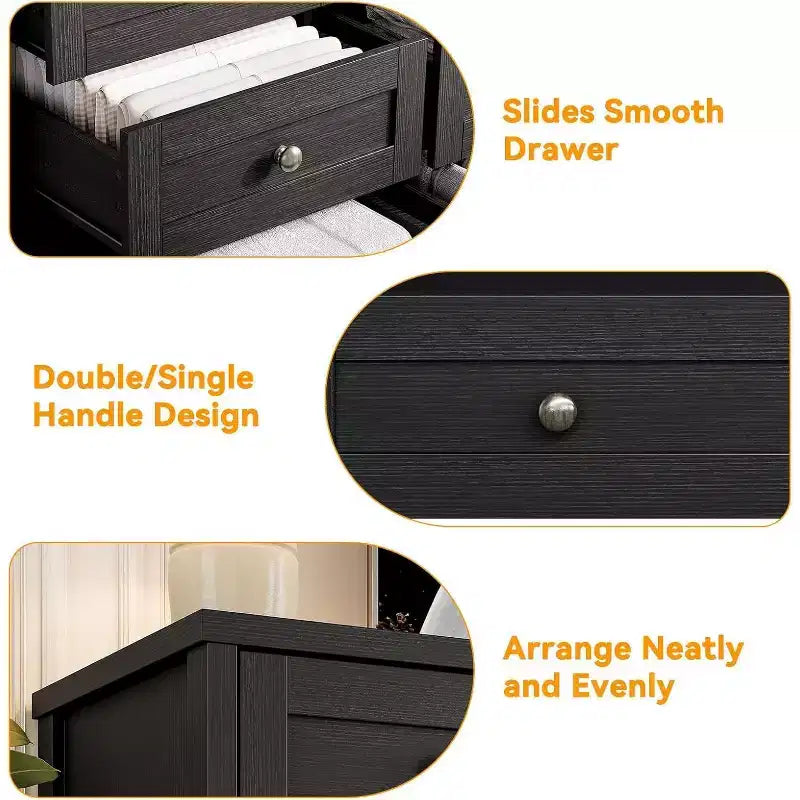 Commode à 12 tiroirs, grande commode moderne pour chambre à coucher, meuble TV pour téléviseur de 65 pouces, meuble de rangement en bois pour salon, couloir