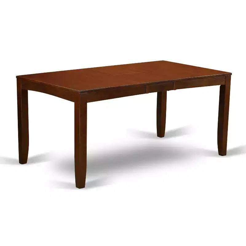 Table à manger rectangulaire 36x66 avec rallonge papillon