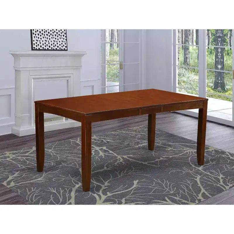 Table à manger rectangulaire 36x66 avec rallonge papillon