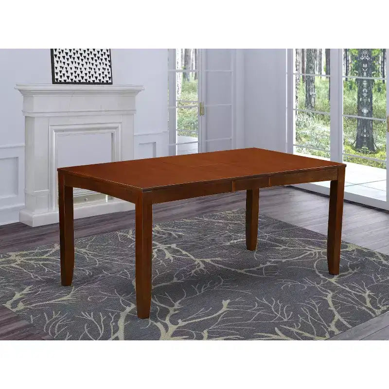 Table à manger rectangulaire 36x66 avec rallonge papillon