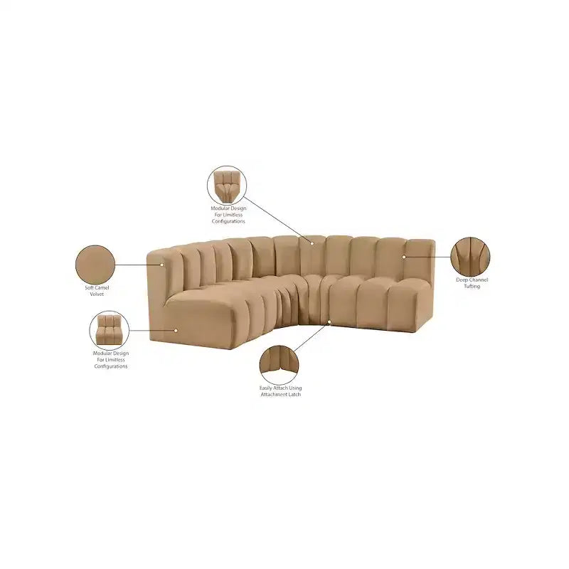 Canapé modulaire Arc Velvet