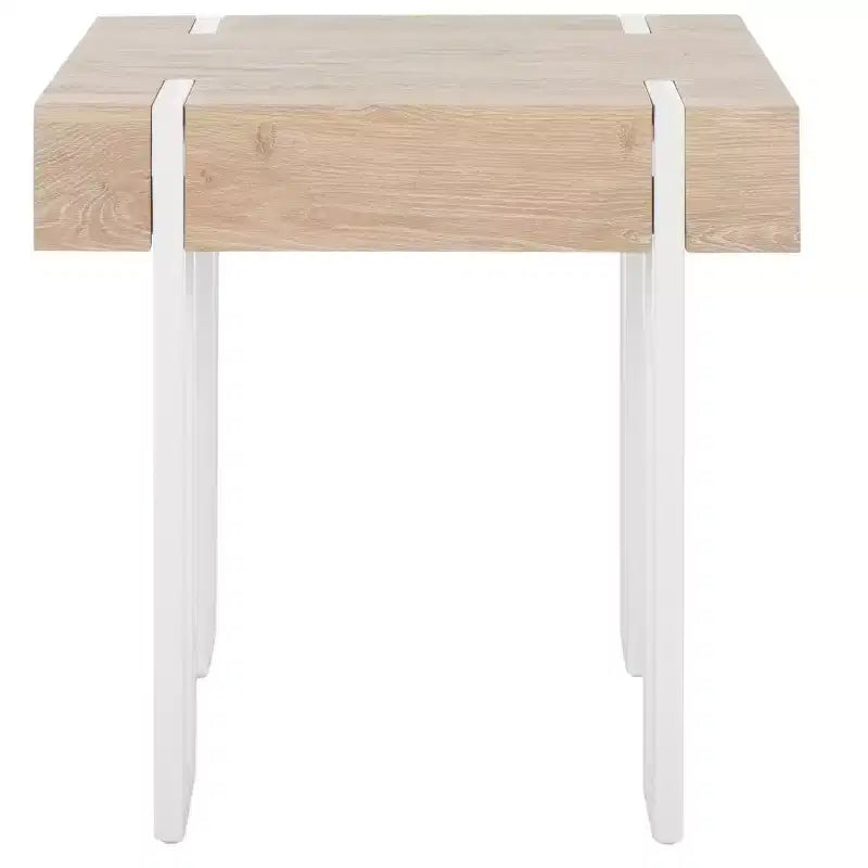 Table d'appoint Aberton - ACC7002 - Naturel/Blanc