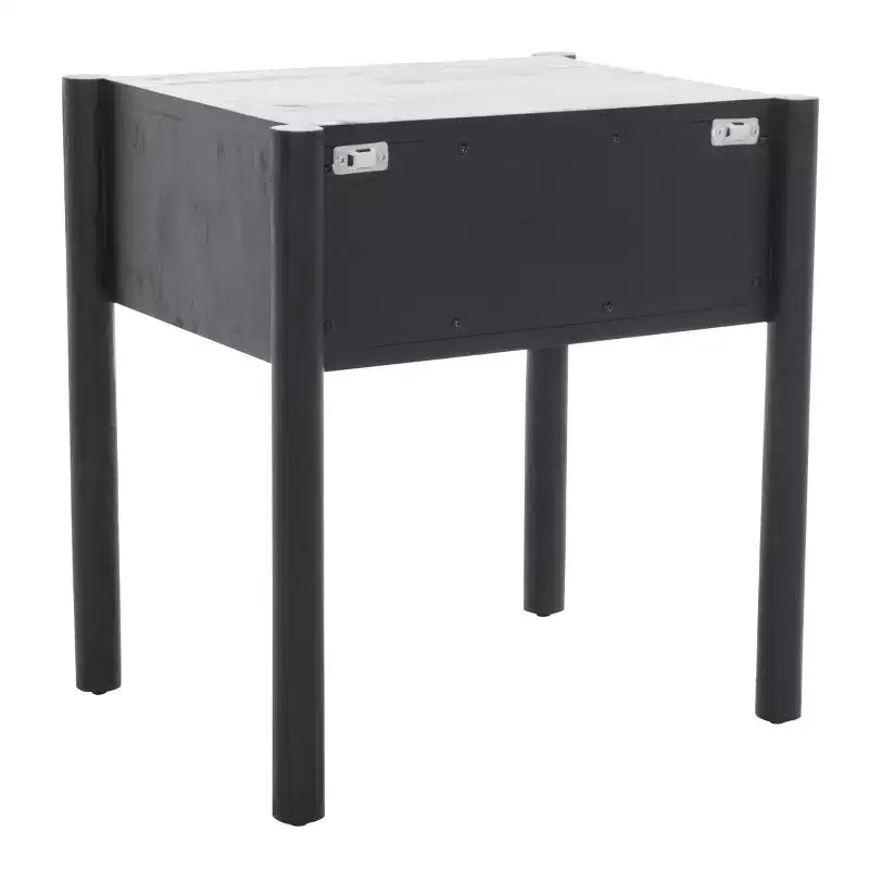 Table de chevet Errington 1 tiroir - NST9011 - Noir/Naturel