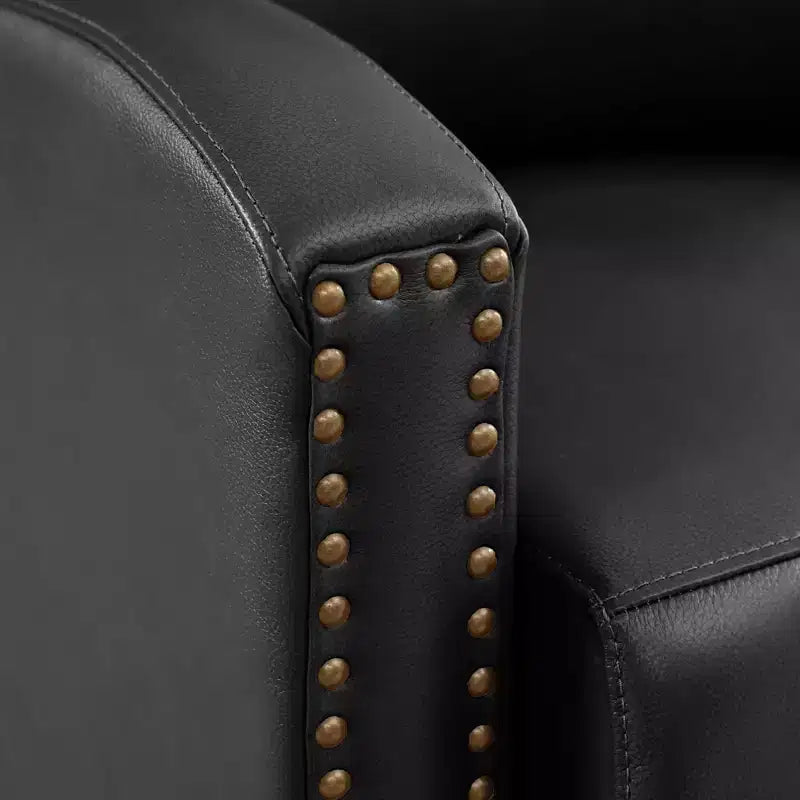 Fauteuil inclinable en similicuir avec rivets, fauteuil inclinable, canapé simple pour salon