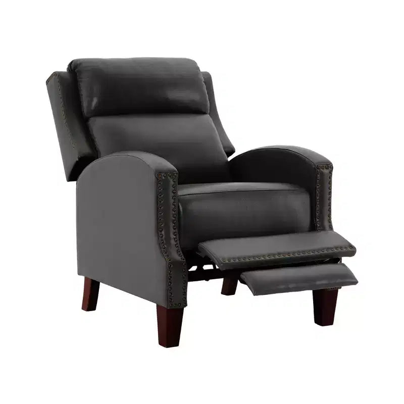 Fauteuil inclinable en similicuir avec rivets, fauteuil inclinable, canapé simple pour salon