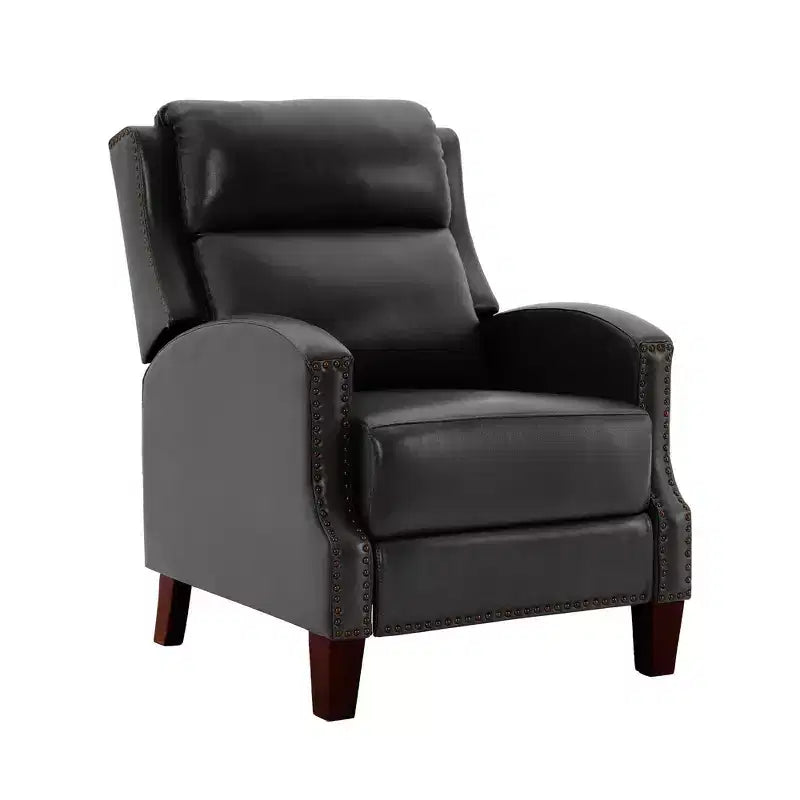 Fauteuil inclinable en similicuir avec rivets, fauteuil inclinable, canapé simple pour salon