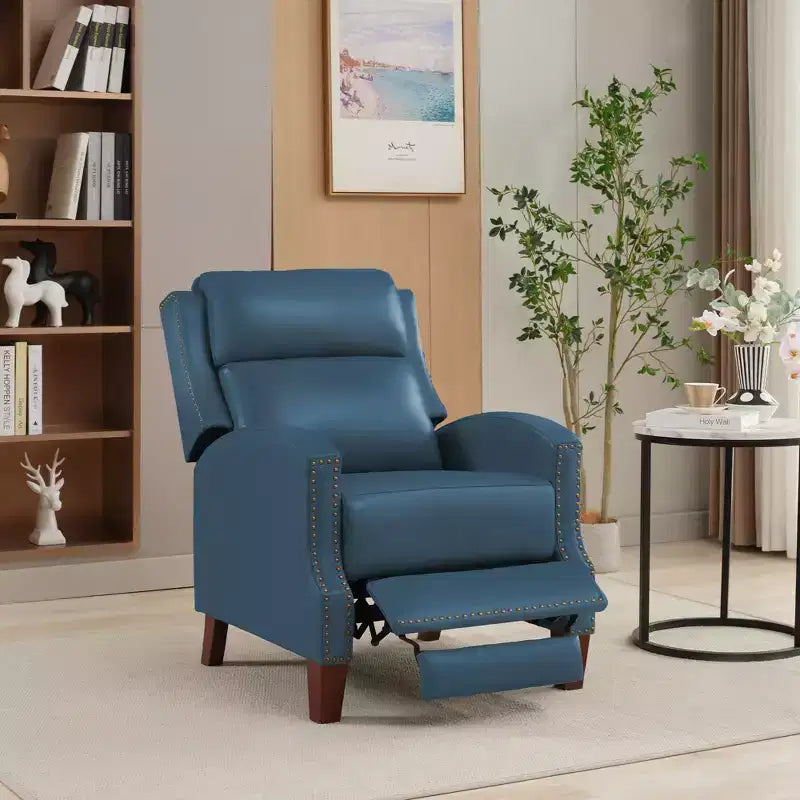 Fauteuil inclinable en similicuir avec rivets, fauteuil inclinable, canapé simple pour salon