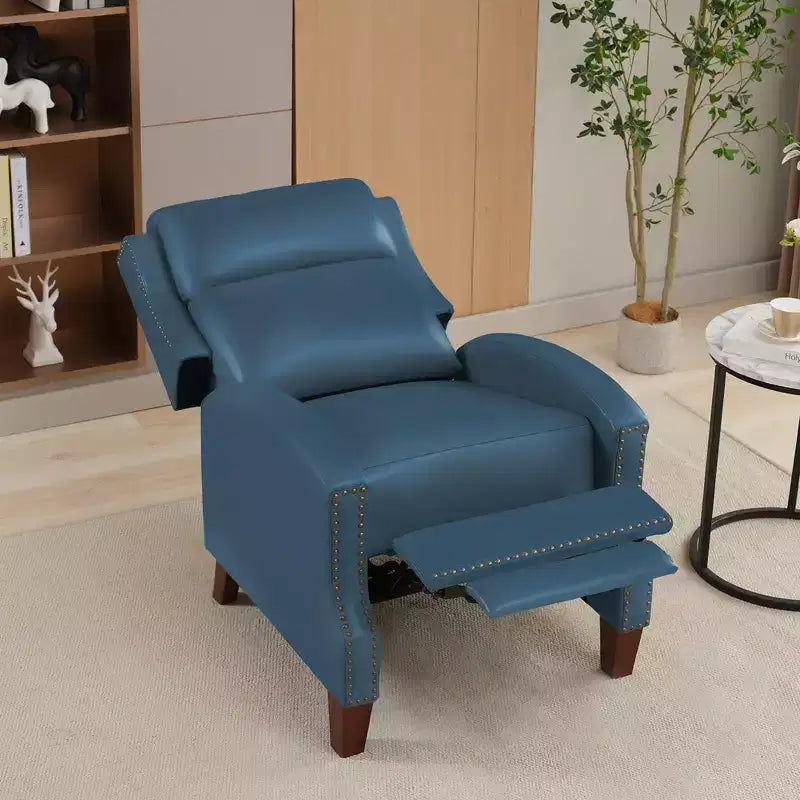 Fauteuil inclinable en similicuir avec rivets, fauteuil inclinable, canapé simple pour salon