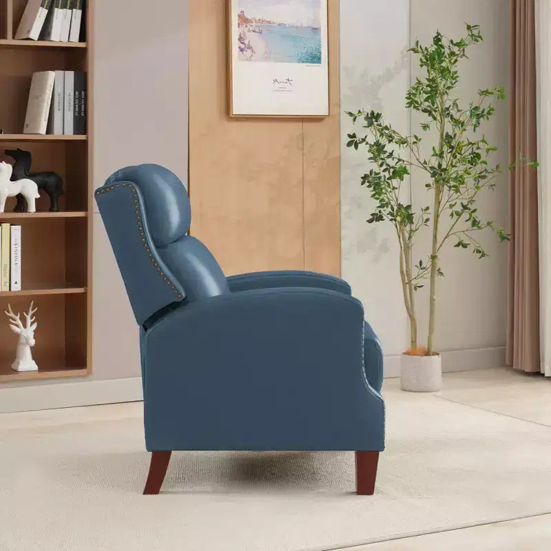 Fauteuil inclinable en similicuir avec rivets, fauteuil inclinable, canapé simple pour salon