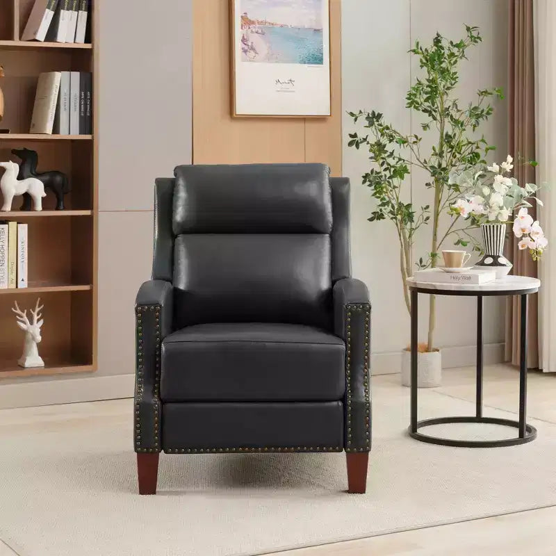 Fauteuil inclinable en similicuir avec rivets, fauteuil inclinable, canapé simple pour salon