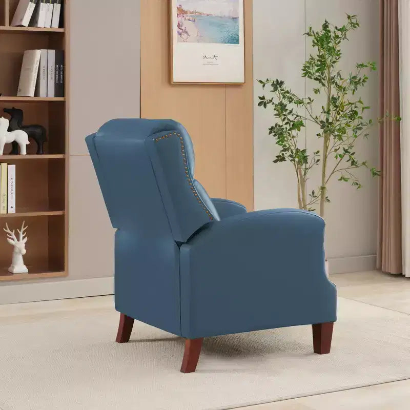 Fauteuil inclinable en similicuir avec rivets, fauteuil inclinable, canapé simple pour salon