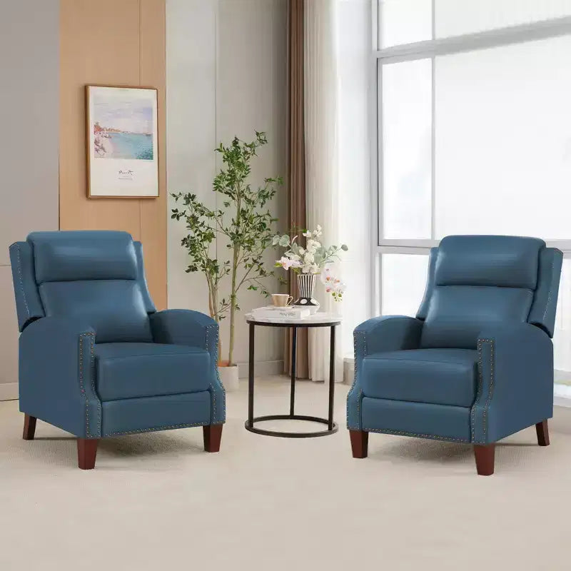 Fauteuil inclinable en similicuir avec rivets, fauteuil inclinable, canapé simple pour salon