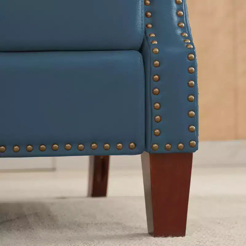 Fauteuil inclinable en similicuir avec rivets, fauteuil inclinable, canapé simple pour salon