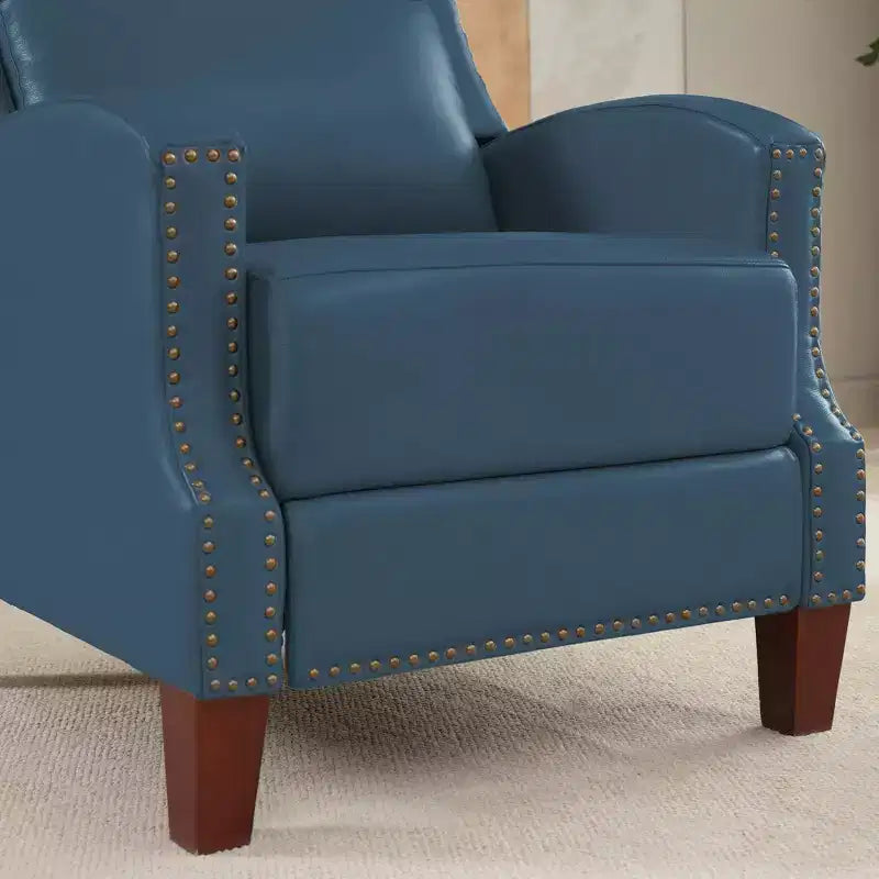 Fauteuil inclinable en similicuir avec rivets, fauteuil inclinable, canapé simple pour salon