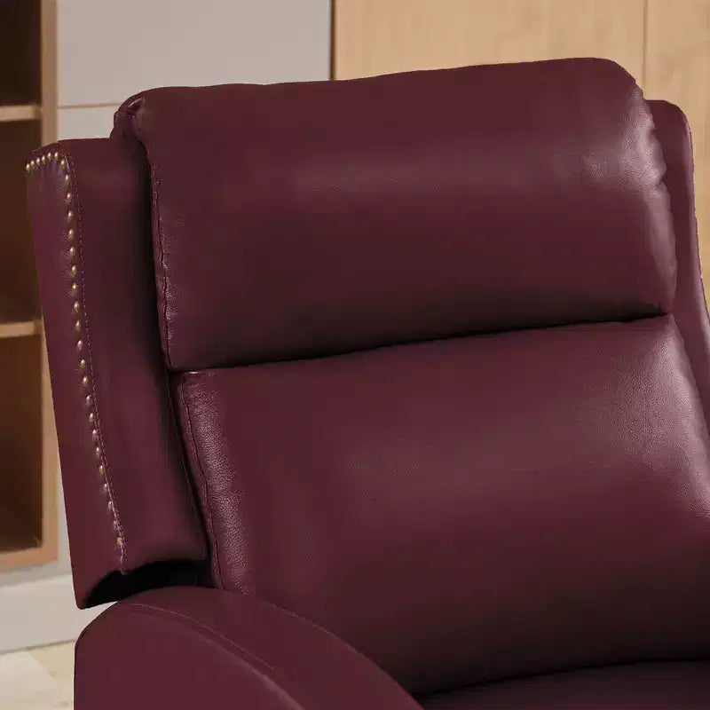 Fauteuil inclinable en similicuir avec rivets, fauteuil inclinable, canapé simple pour salon