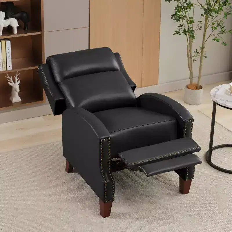 Fauteuil inclinable en similicuir avec rivets, fauteuil inclinable, canapé simple pour salon