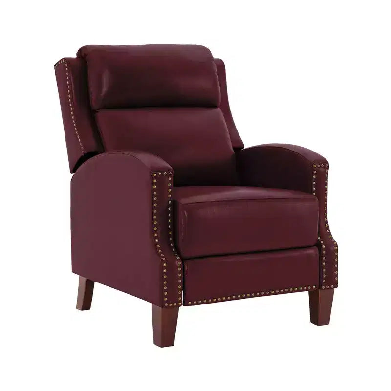 Fauteuil inclinable en similicuir avec rivets, fauteuil inclinable, canapé simple pour salon