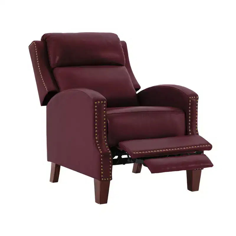Fauteuil inclinable en similicuir avec rivets, fauteuil inclinable, canapé simple pour salon
