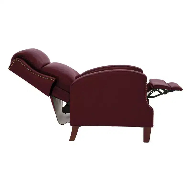 Fauteuil inclinable en similicuir avec rivets, fauteuil inclinable, canapé simple pour salon