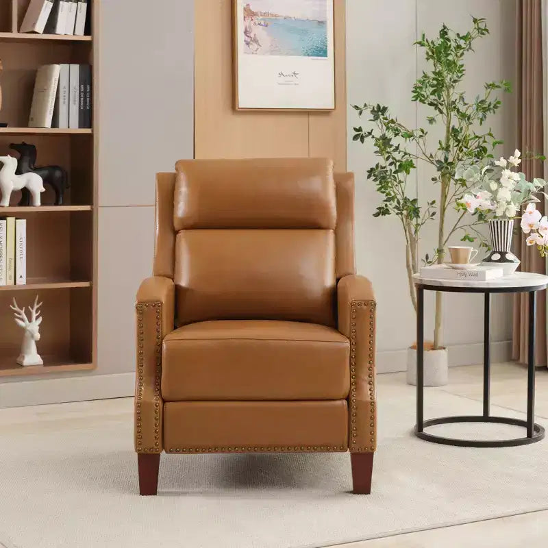 Fauteuil inclinable en similicuir avec rivets, fauteuil inclinable, canapé simple pour salon