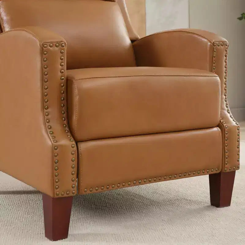 Fauteuil inclinable en similicuir avec rivets, fauteuil inclinable, canapé simple pour salon