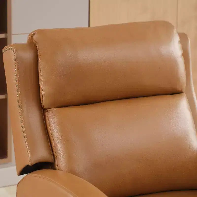 Fauteuil inclinable en similicuir avec rivets, fauteuil inclinable, canapé simple pour salon