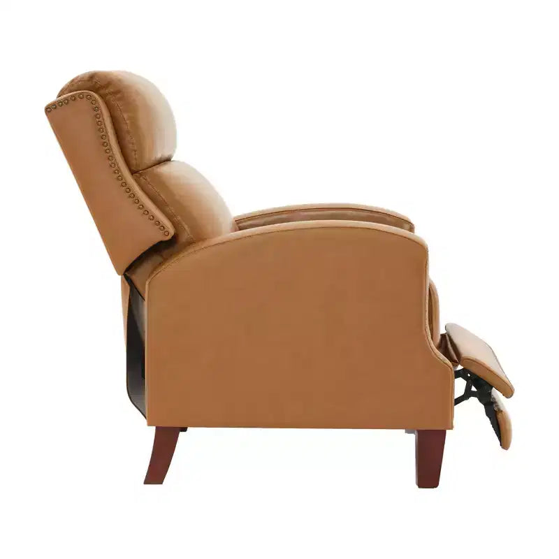 Fauteuil inclinable en similicuir avec rivets, fauteuil inclinable, canapé simple pour salon