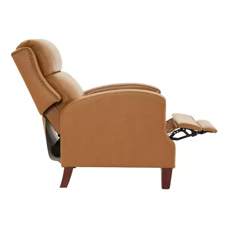 Fauteuil inclinable en similicuir avec rivets, fauteuil inclinable, canapé simple pour salon