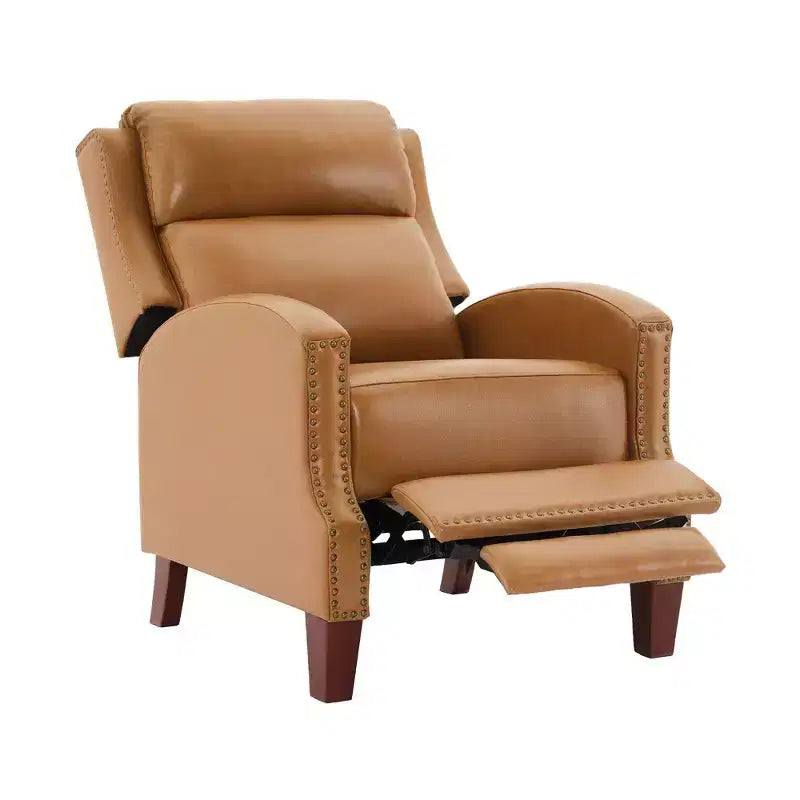 Fauteuil inclinable en similicuir avec rivets, fauteuil inclinable, canapé simple pour salon