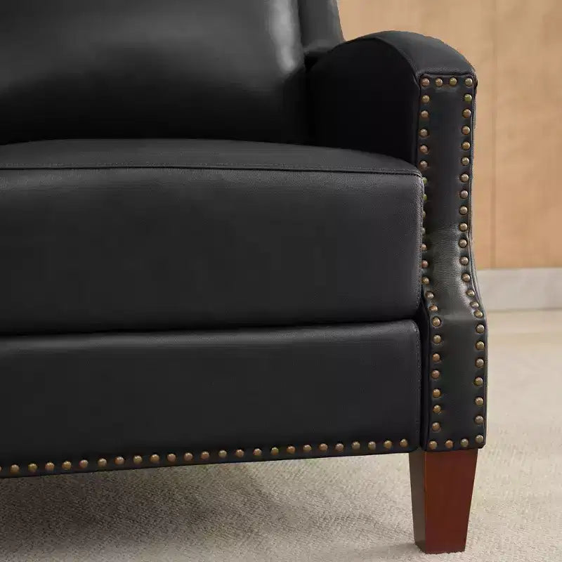 Fauteuil inclinable en similicuir avec rivets, fauteuil inclinable, canapé simple pour salon