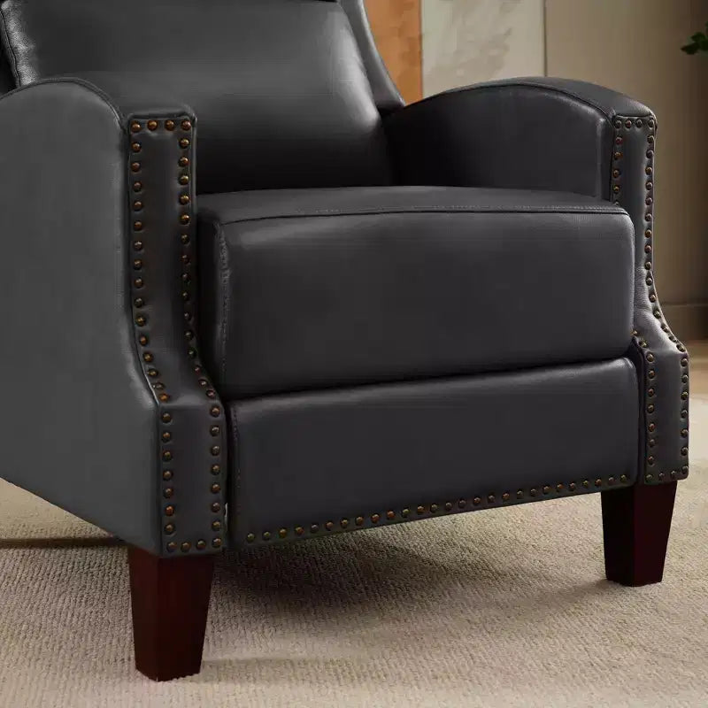 Fauteuil inclinable en similicuir avec rivets, fauteuil inclinable, canapé simple pour salon
