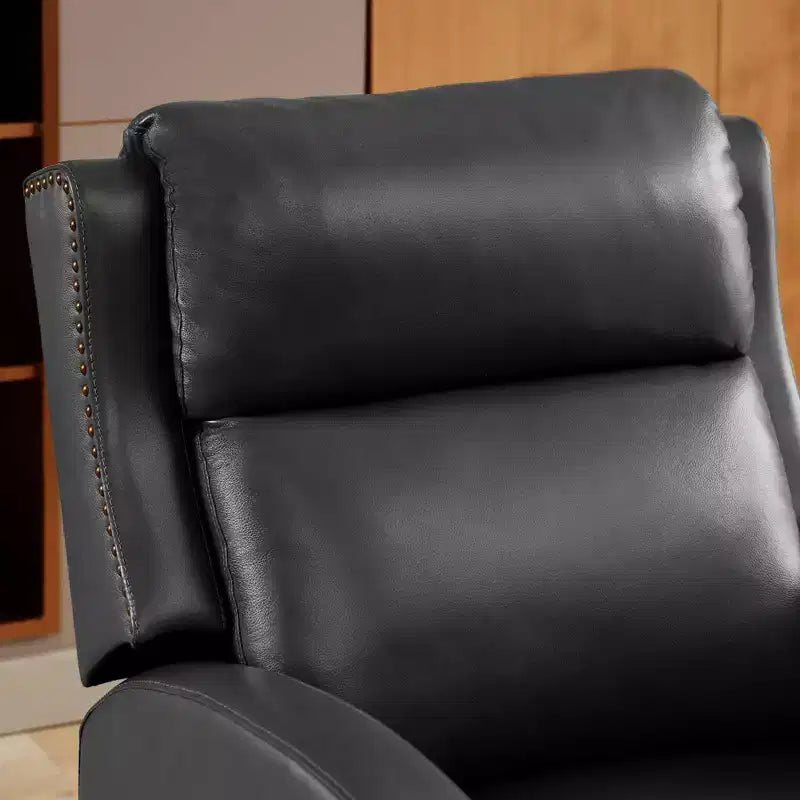 Fauteuil inclinable en similicuir avec rivets, fauteuil inclinable, canapé simple pour salon