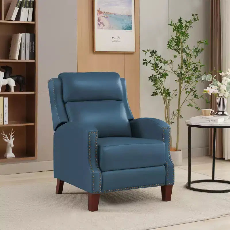Fauteuil inclinable en similicuir avec rivets, fauteuil inclinable, canapé simple pour salon